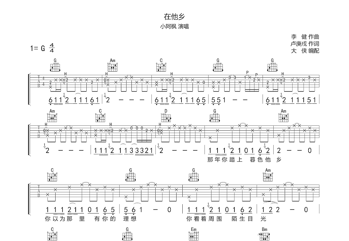 你在他鄉(xiāng)還好嗎吉他譜原版，音樂與情感的跨越時空之旅，你在他鄉(xiāng)還好嗎吉他譜原版，音樂跨越時空的情感之旅