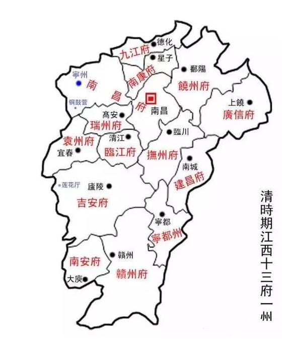 江西地圖最新全圖概覽，江西地圖最新全圖詳解