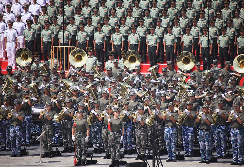 勝利日大閱兵中的音樂，頌歌與榮耀的象征，勝利日大閱兵，音樂頌歌，榮耀的象征